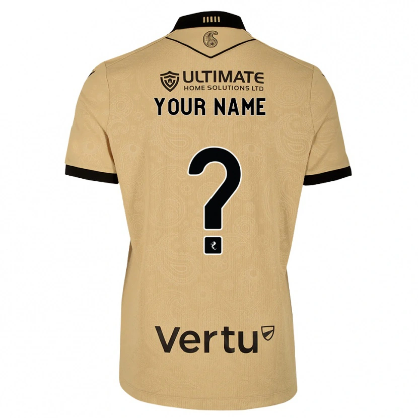 Danxen Niño Camiseta Su Nombre #0 Madera De Burlón Negro 2ª Equipación 2026/27 La Camisa México