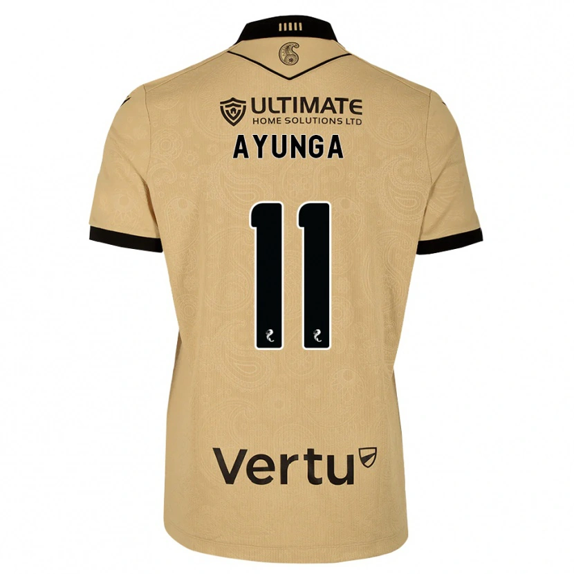 Danxen Niño Camiseta Jonah Ayunga #11 Madera De Burlón Negro 2ª Equipación 2026/27 La Camisa México