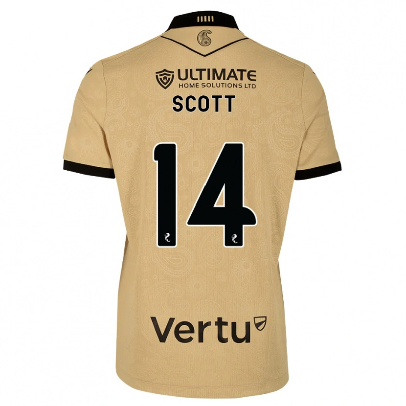 Danxen Niño Camiseta James Scott #14 Madera De Burlón Negro 2ª Equipación 2026/27 La Camisa México