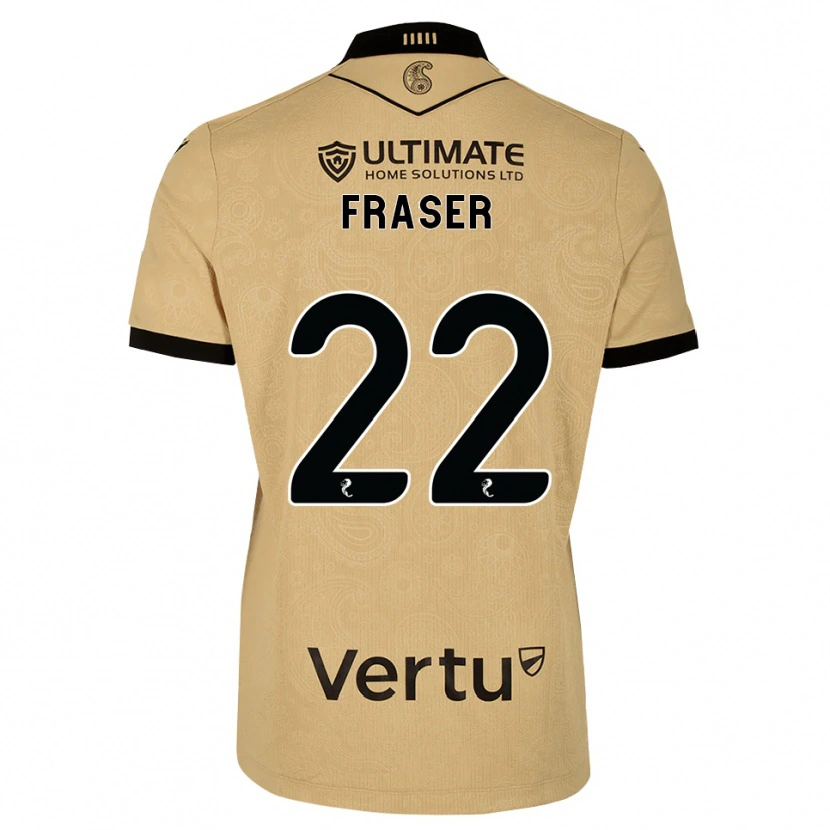 Danxen Niño Camiseta Marcus Fraser #22 Madera De Burlón Negro 2ª Equipación 2026/27 La Camisa México