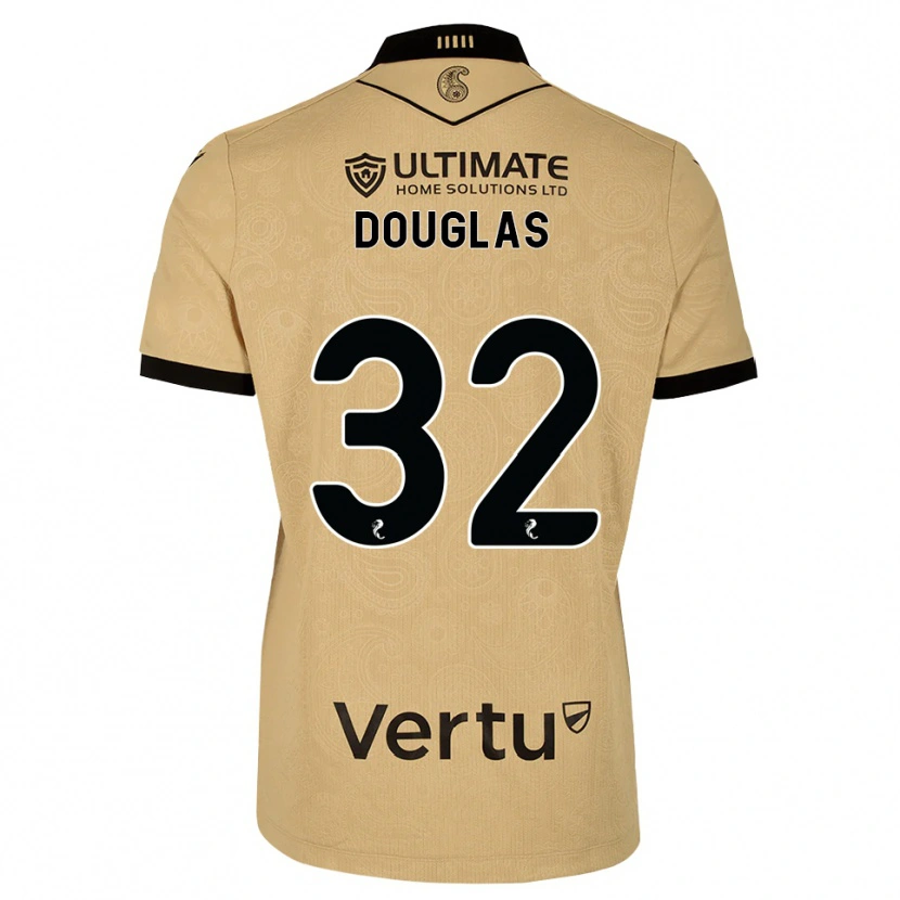 Danxen Niño Camiseta Luke Douglas #32 Madera De Burlón Negro 2ª Equipación 2026/27 La Camisa México