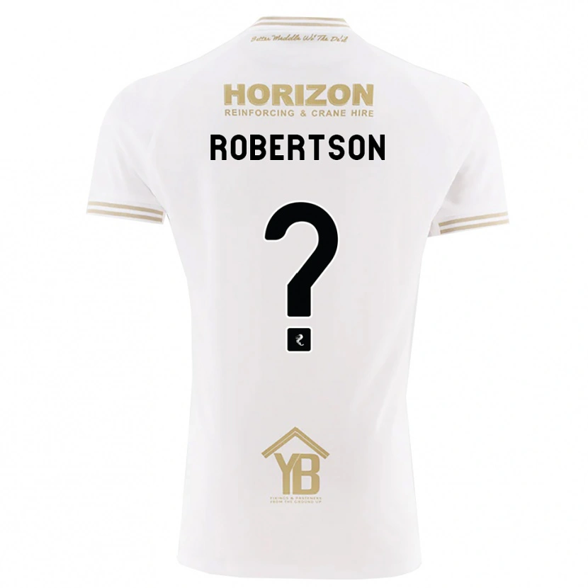 Danxen Niño Camiseta Erin Robertson #0 Trigo Blanco 2ª Equipación 2026/27 La Camisa México