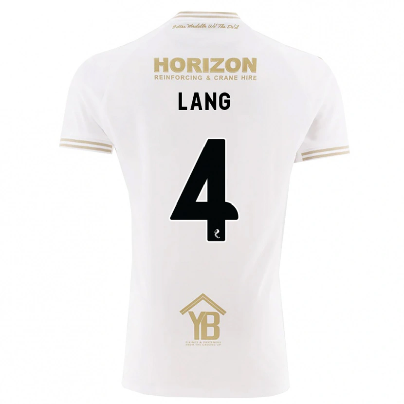 Danxen Niño Camiseta Tom Lang #4 Trigo Blanco 2ª Equipación 2026/27 La Camisa México
