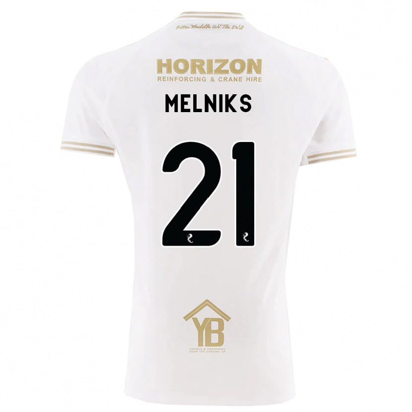 Danxen Niño Camiseta Deniss Melniks #21 Trigo Blanco 2ª Equipación 2026/27 La Camisa México