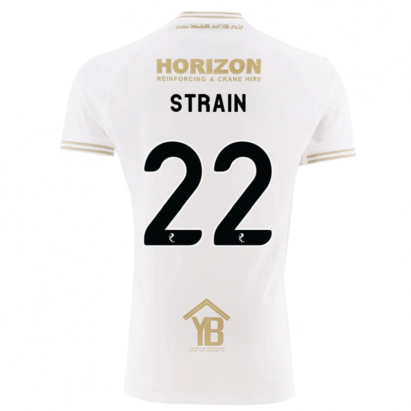Danxen Niño Camiseta Ryan Strain #22 Trigo Blanco 2ª Equipación 2026/27 La Camisa México