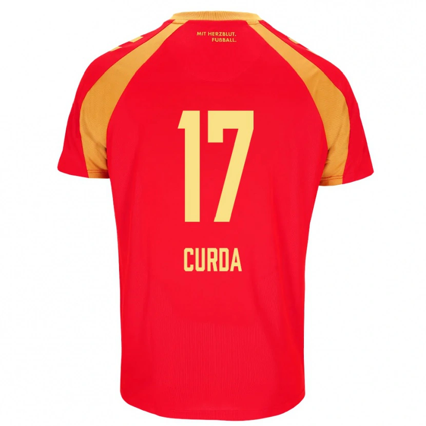 Danxen Niño Camiseta Laurin Curda #17 Rojo Naranja Negro 2ª Equipación 2026/27 La Camisa México