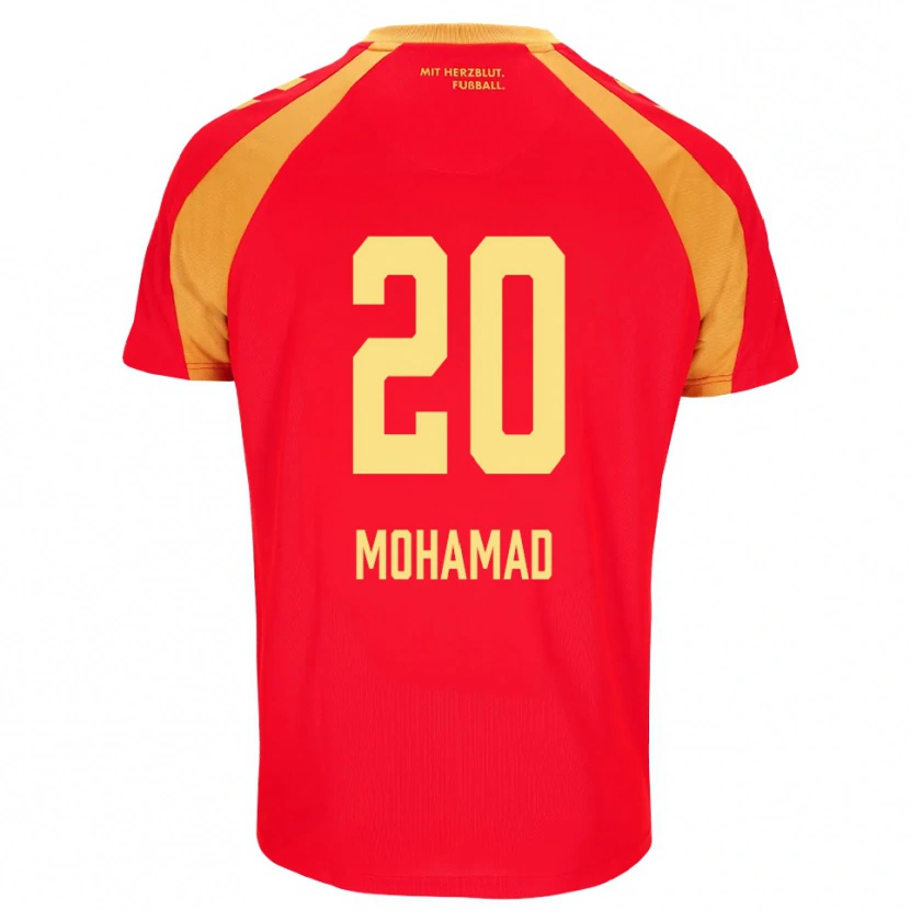 Danxen Niño Camiseta Hassan Mohamad #20 Rojo Naranja Negro 2ª Equipación 2026/27 La Camisa México