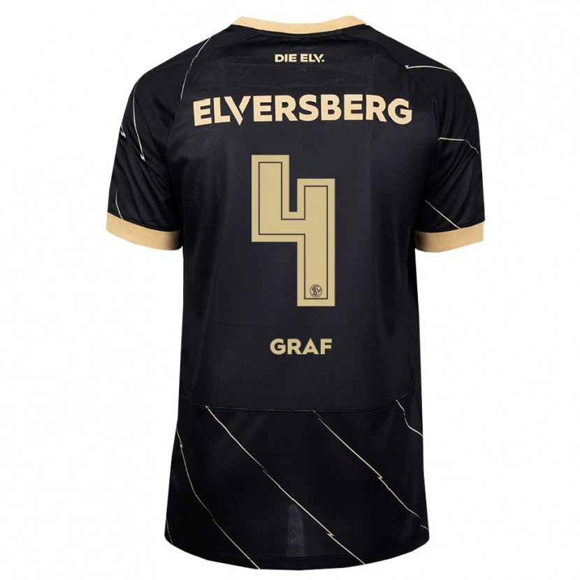 Danxen Niño Camiseta Matheo Graf #4 Negro Marrón 2ª Equipación 2026/27 La Camisa México