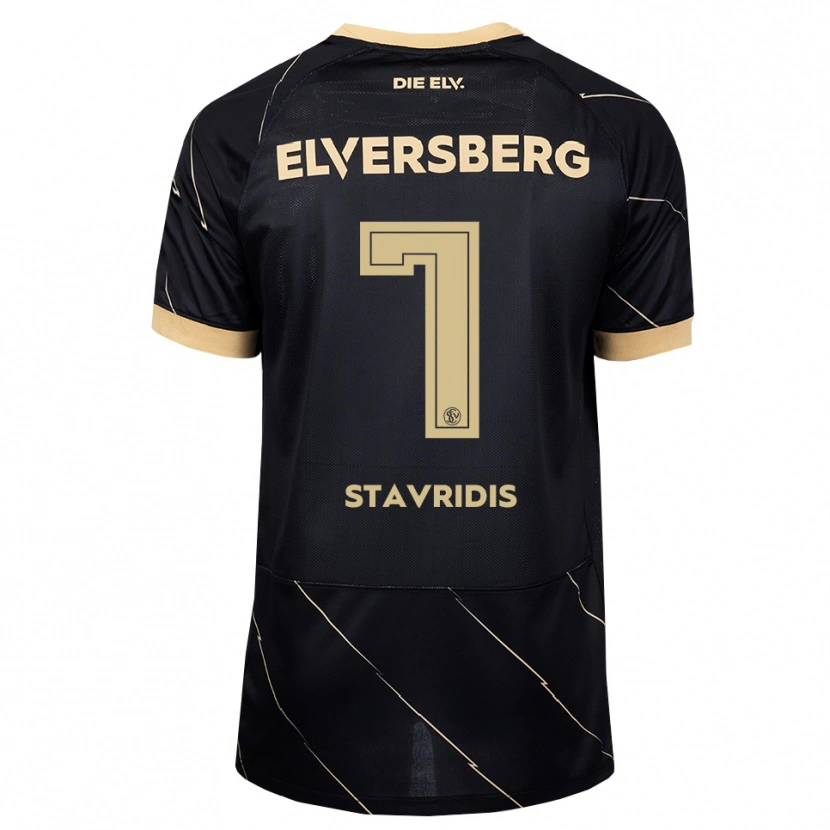 Danxen Niño Camiseta Angelos Stavridis #7 Negro Marrón 2ª Equipación 2026/27 La Camisa México