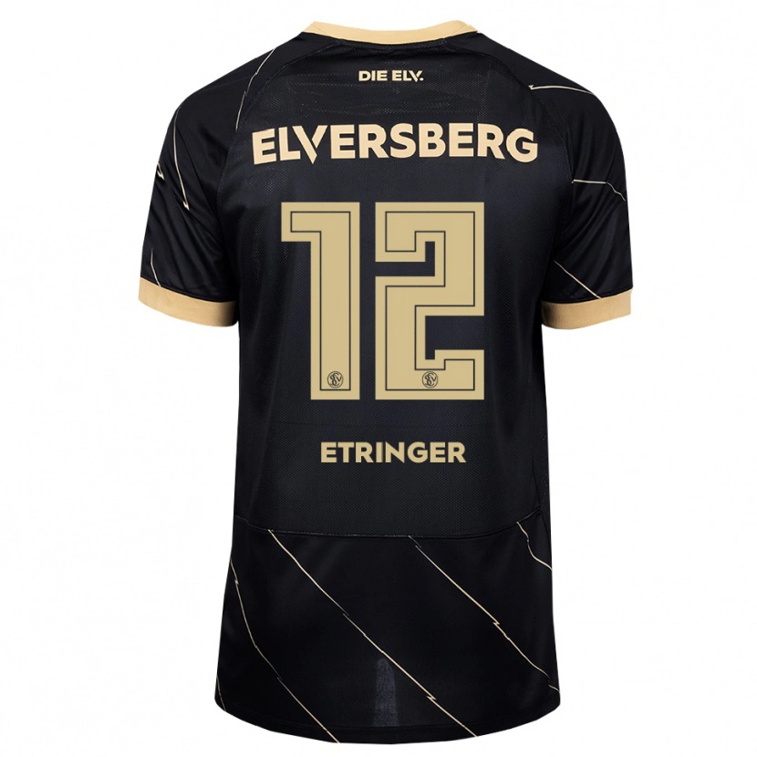 Danxen Niño Camiseta Elias Etringer #12 Negro Marrón 2ª Equipación 2026/27 La Camisa México