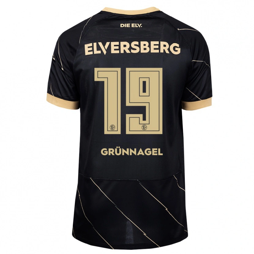 Danxen Niño Camiseta Lea Grünnagel #19 Negro Marrón 2ª Equipación 2026/27 La Camisa México