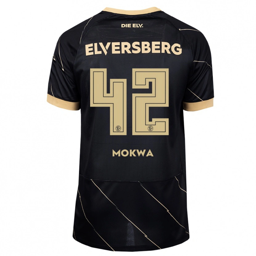 Danxen Niño Camiseta David Mokwa #42 Negro Marrón 2ª Equipación 2026/27 La Camisa México