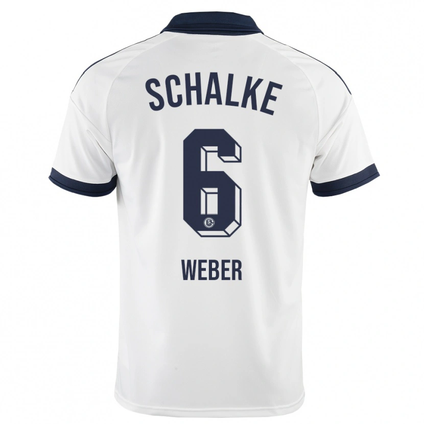 Danxen Niño Camiseta Ben Weber #6 Negro Blanco 2ª Equipación 2026/27 La Camisa México