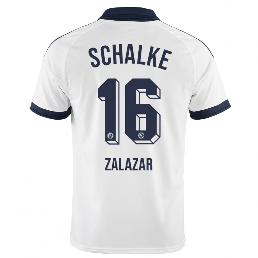 Danxen Niño Camiseta Mauro Zalazar #16 Negro Blanco 2ª Equipación 2026/27 La Camisa México
