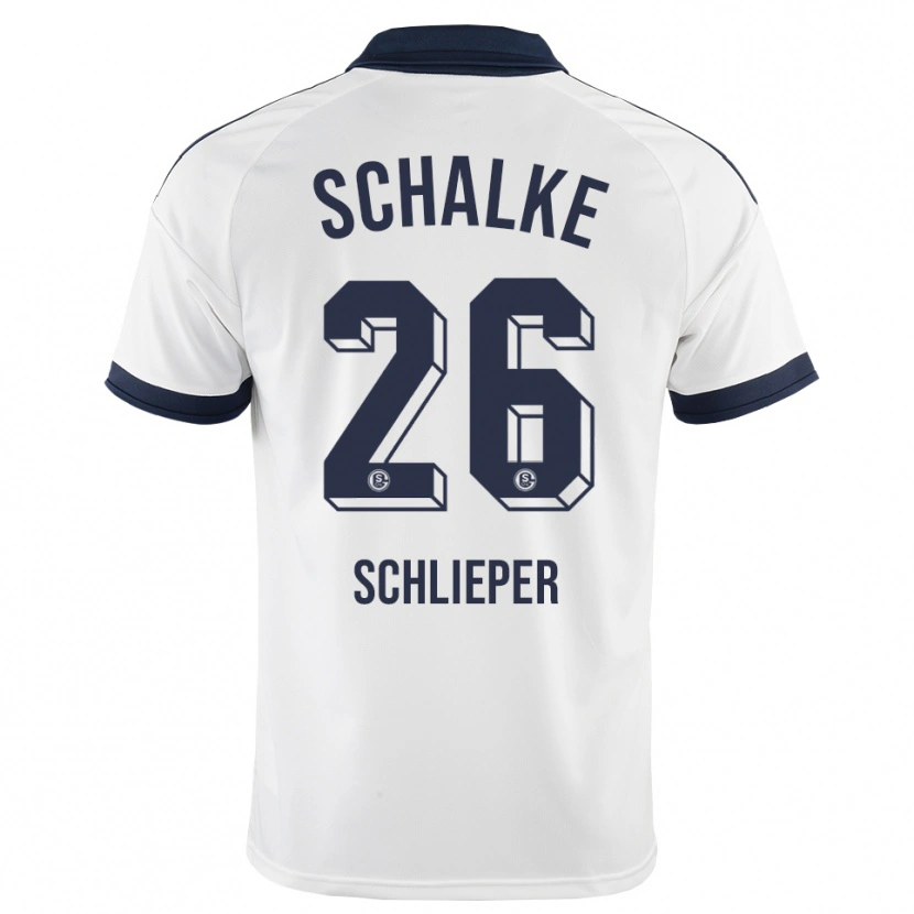Danxen Niño Camiseta Ben Schlieper #26 Negro Blanco 2ª Equipación 2026/27 La Camisa México