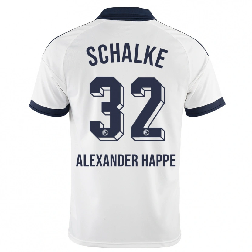 Danxen Niño Camiseta Luca Alexander Happe #32 Negro Blanco 2ª Equipación 2026/27 La Camisa México
