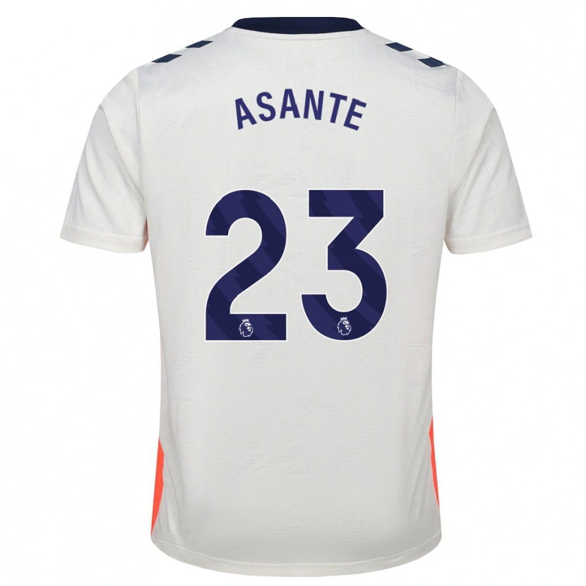 Danxen Niño Camiseta Brandon Thomas-Asante #23 Blanco Naranja Azul Real 2ª Equipación 2026/27 La Camisa México