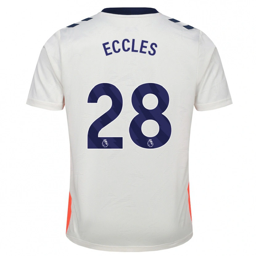 Danxen Niño Camiseta Josh Eccles #28 Blanco Naranja Azul Real 2ª Equipación 2026/27 La Camisa México