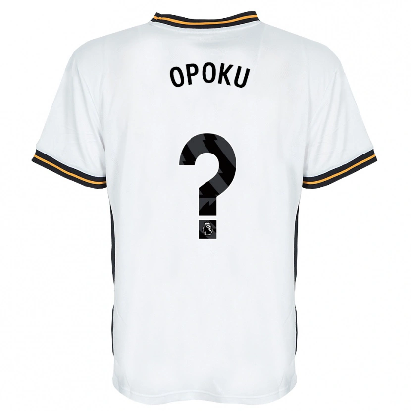 Danxen Niño Camiseta Sam Opoku #0 Blanco Naranja Negro 2ª Equipación 2026/27 La Camisa México