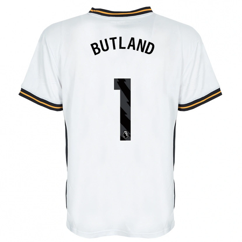 Danxen Niño Camiseta Jack Butland #1 Blanco Naranja Negro 2ª Equipación 2026/27 La Camisa México