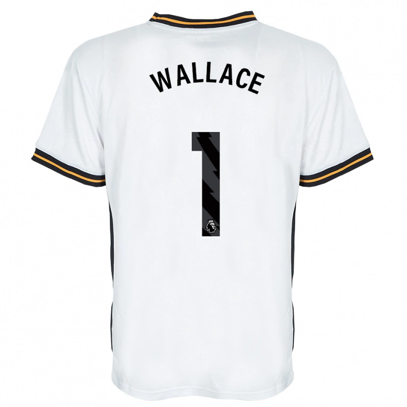 Danxen Niño Camiseta Abbi Wallace #1 Blanco Naranja Negro 2ª Equipación 2026/27 La Camisa México