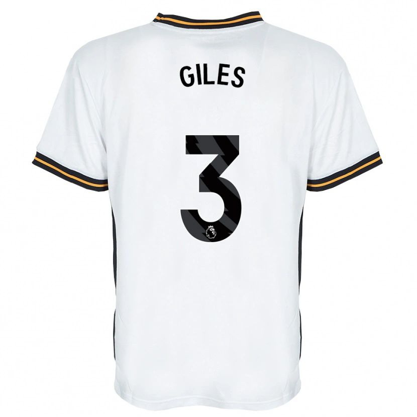 Danxen Niño Camiseta Ryan Giles #3 Blanco Naranja Negro 2ª Equipación 2026/27 La Camisa México
