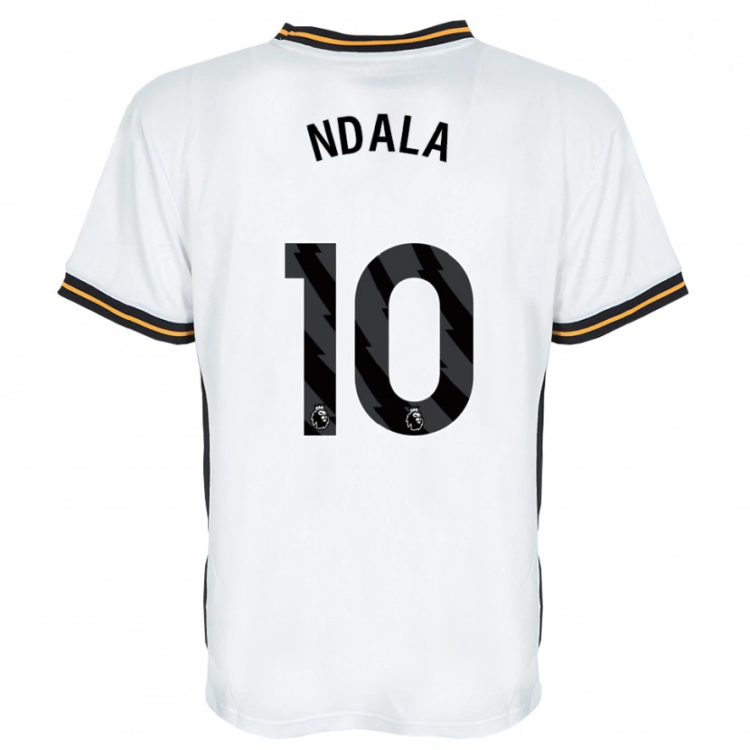 Danxen Niño Camiseta Joel Ndala #10 Blanco Naranja Negro 2ª Equipación 2026/27 La Camisa México