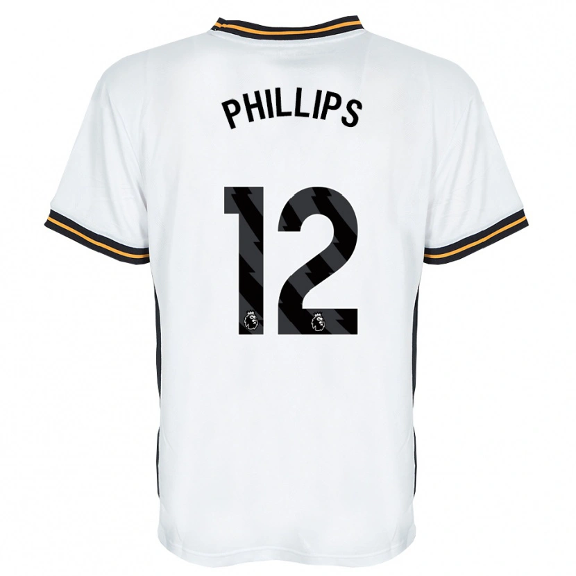 Danxen Niño Camiseta Dillon Phillips #12 Blanco Naranja Negro 2ª Equipación 2026/27 La Camisa México
