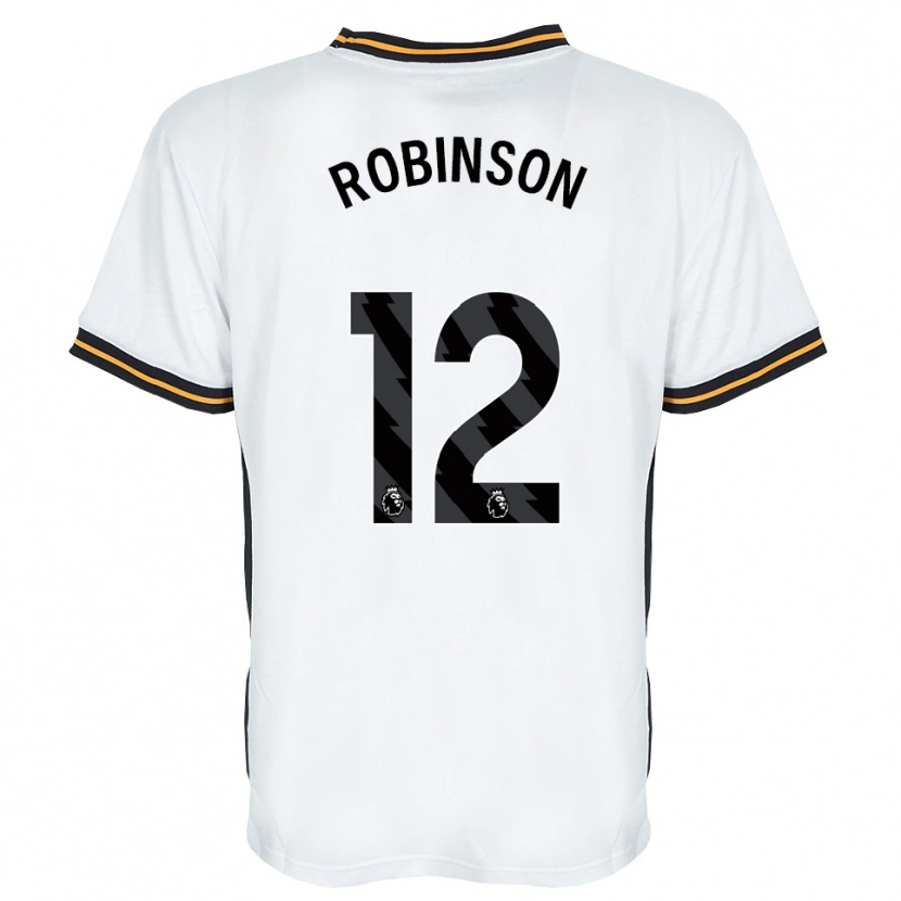 Danxen Niño Camiseta Ben Robinson #12 Blanco Naranja Negro 2ª Equipación 2026/27 La Camisa México