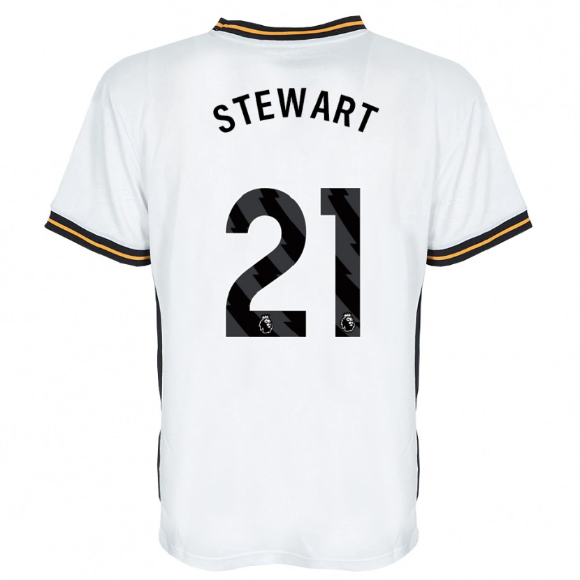 Danxen Niño Camiseta Alice Stewart #21 Blanco Naranja Negro 2ª Equipación 2026/27 La Camisa México