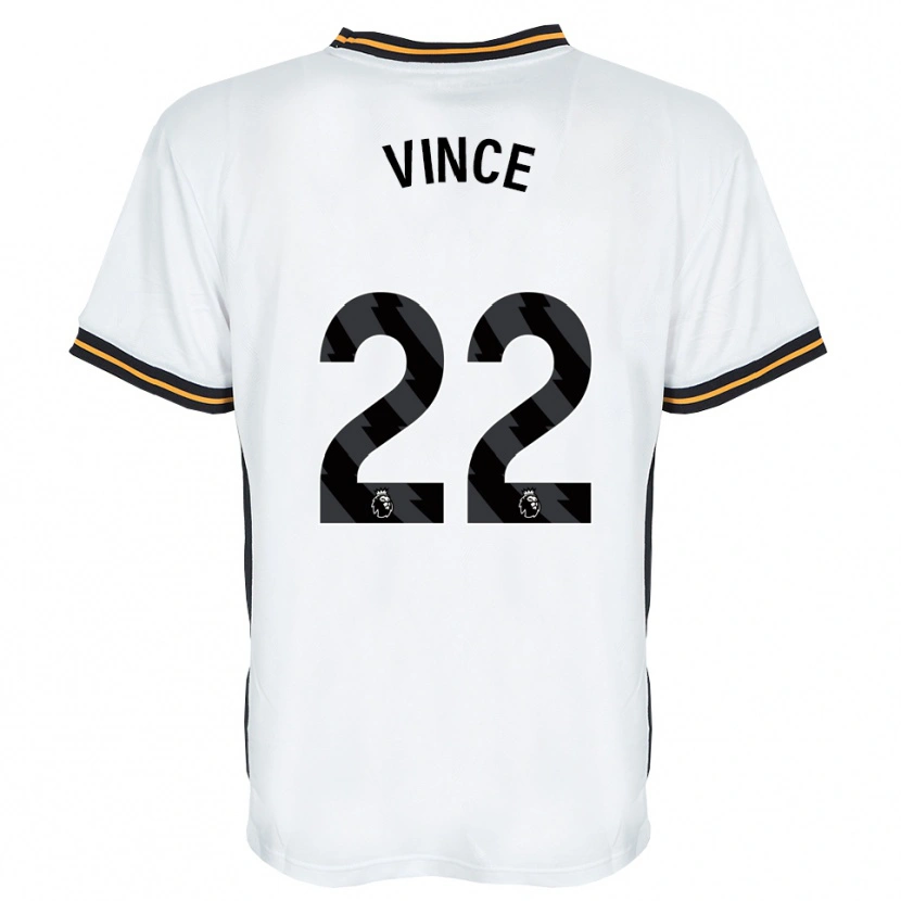 Danxen Niño Camiseta Anna Vince #22 Blanco Naranja Negro 2ª Equipación 2026/27 La Camisa México
