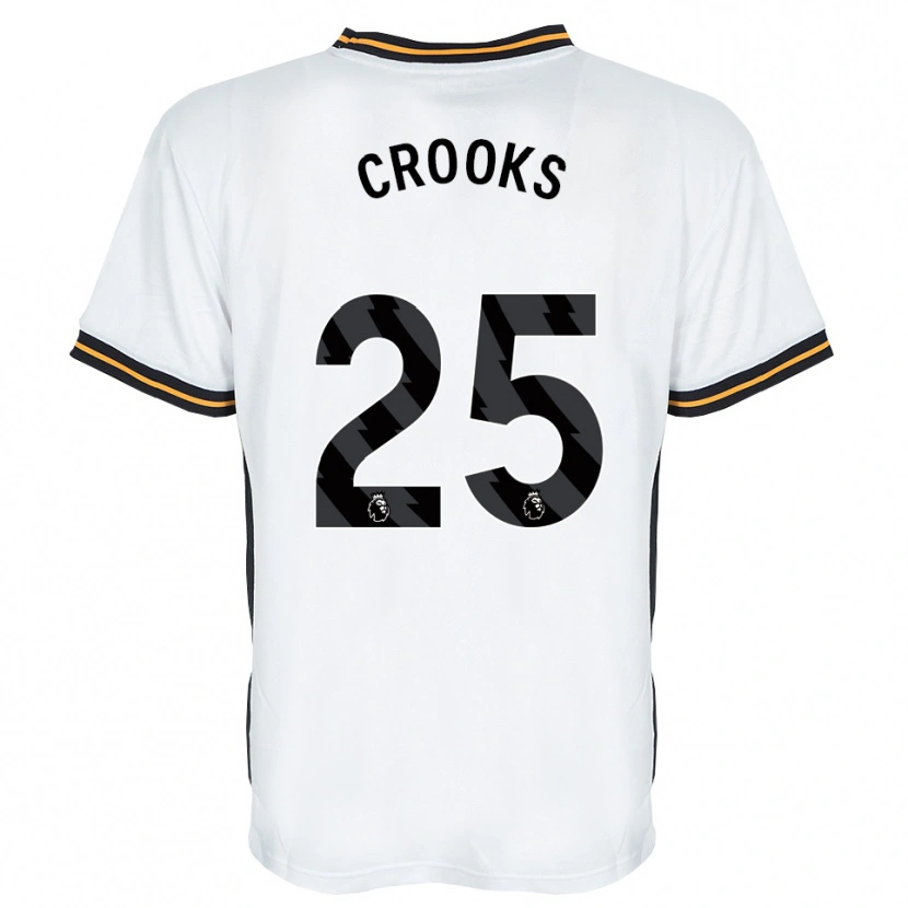 Danxen Niño Camiseta Matt Crooks #25 Blanco Naranja Negro 2ª Equipación 2026/27 La Camisa México