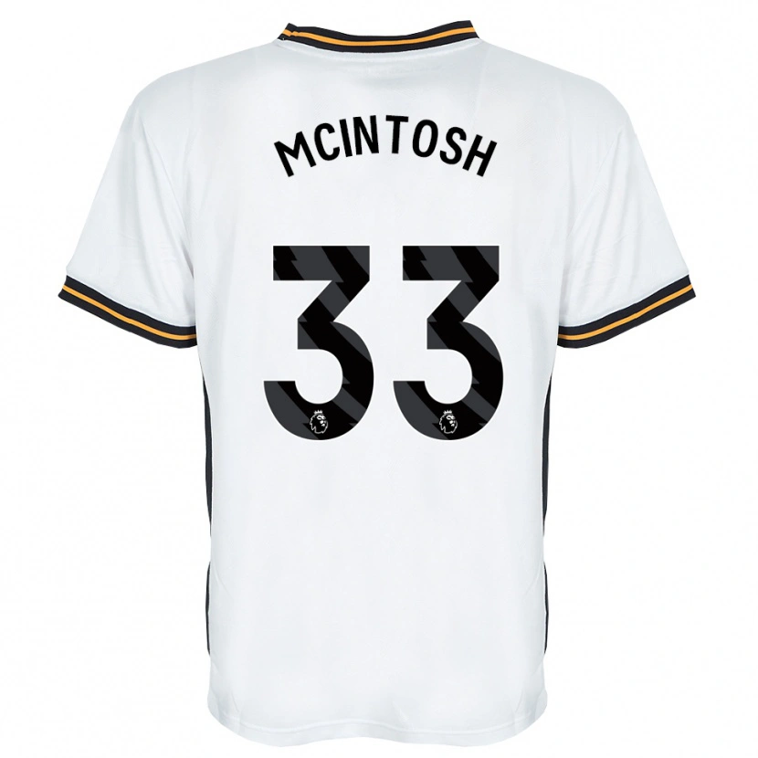 Danxen Niño Camiseta Lucy Mcintosh #33 Blanco Naranja Negro 2ª Equipación 2026/27 La Camisa México