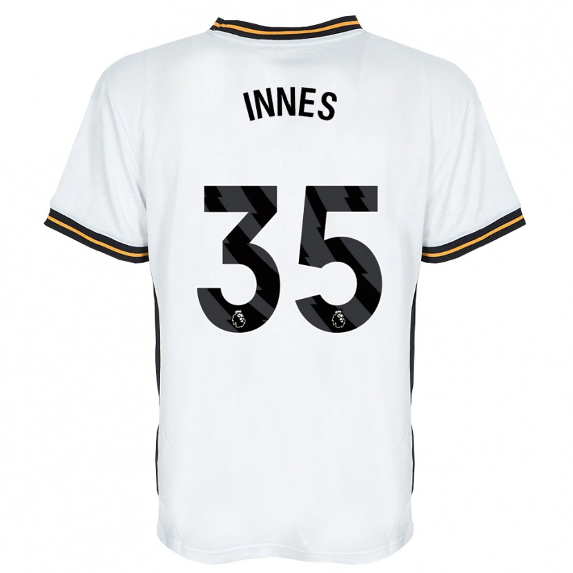 Danxen Niño Camiseta Emma Innes #35 Blanco Naranja Negro 2ª Equipación 2026/27 La Camisa México