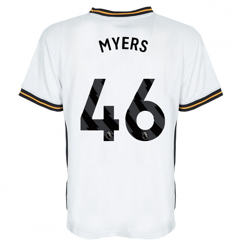 Danxen Niño Camiseta Zane Myers #46 Blanco Naranja Negro 2ª Equipación 2026/27 La Camisa México