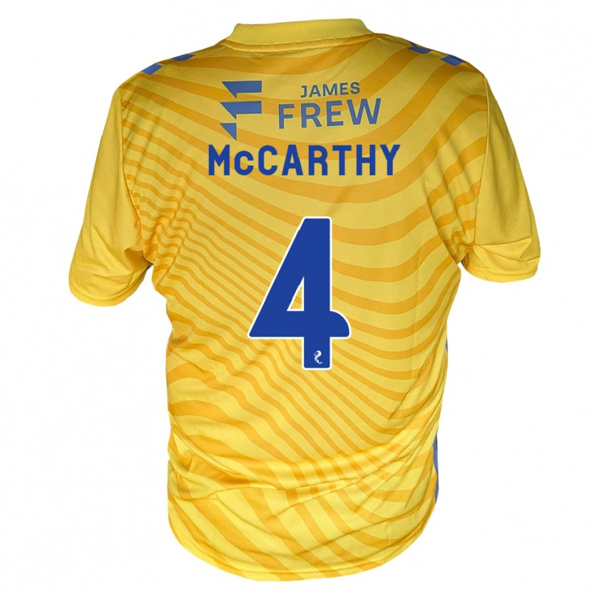 Danxen Niño Camiseta Cathal Mccarthy #4 Azul Real Amarillo 2ª Equipación 2026/27 La Camisa México