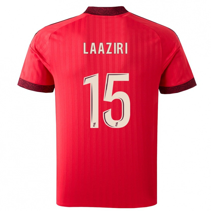 Danxen Niño Camiseta Achraf Laaziri #15 Borgoña Rojo Blanco 2ª Equipación 2026/27 La Camisa México