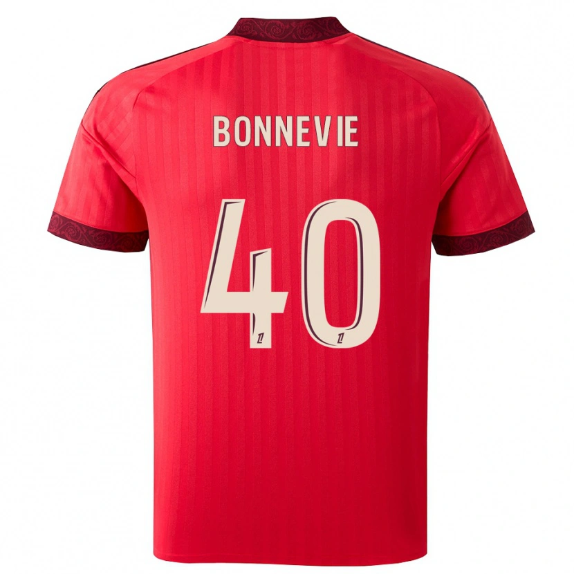 Danxen Niño Camiseta Kayne Bonnevie #40 Borgoña Rojo Blanco 2ª Equipación 2026/27 La Camisa México