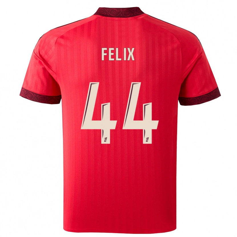 Danxen Niño Camiseta Marley Felix #44 Borgoña Rojo Blanco 2ª Equipación 2026/27 La Camisa México