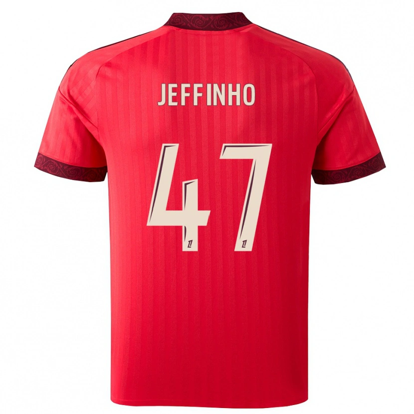 Danxen Niño Camiseta Jeffinho #47 Borgoña Rojo Blanco 2ª Equipación 2026/27 La Camisa México