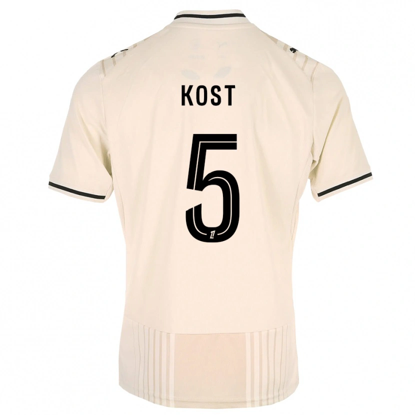 Danxen Niño Camiseta Enzo Kost #5 Encaje Antiguo Negro Blanco Antique 2ª Equipación 2026/27 La Camisa México