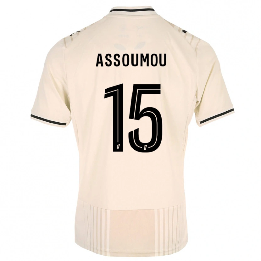 Danxen Niño Camiseta Jaurès Assoumou #15 Encaje Antiguo Negro Blanco Antique 2ª Equipación 2026/27 La Camisa México