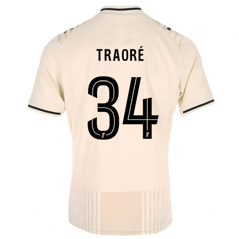 Danxen Niño Camiseta Ibrahim Traoré #34 Encaje Antiguo Negro Blanco Antique 2ª Equipación 2026/27 La Camisa México