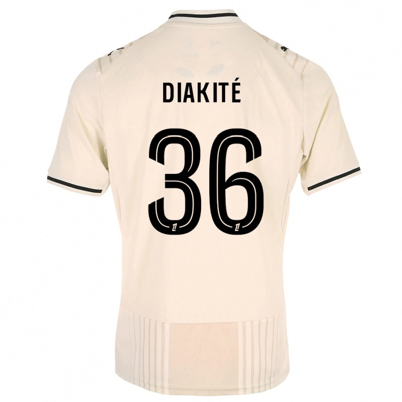 Danxen Niño Camiseta Amadou Diakité #36 Encaje Antiguo Negro Blanco Antique 2ª Equipación 2026/27 La Camisa México