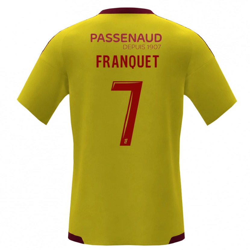 Danxen Niño Camiseta Tayson Franquet #7 Amarillo Rojo Verde 2ª Equipación 2026/27 La Camisa México