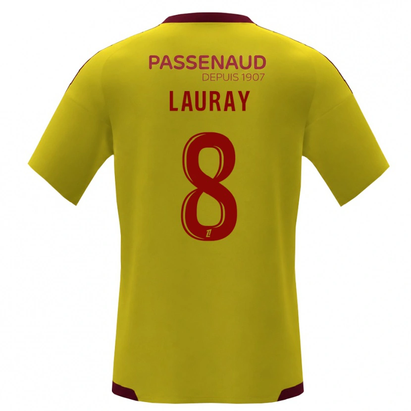 Danxen Niño Camiseta Alexandre Lauray #8 Amarillo Rojo Verde 2ª Equipación 2026/27 La Camisa México