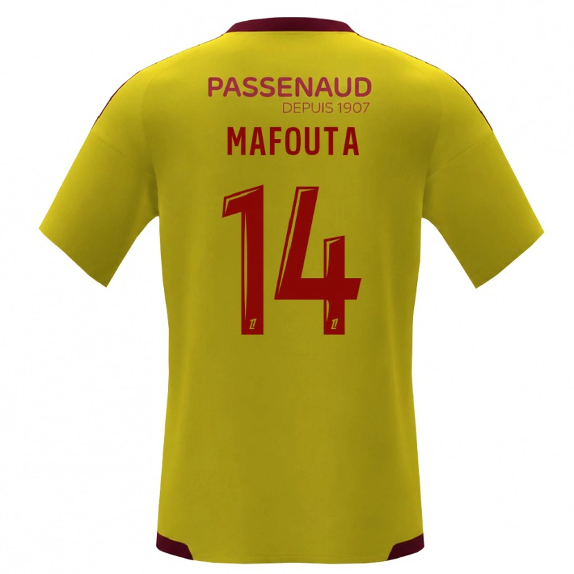 Danxen Niño Camiseta Louis Mafouta #14 Amarillo Rojo Verde 2ª Equipación 2026/27 La Camisa México