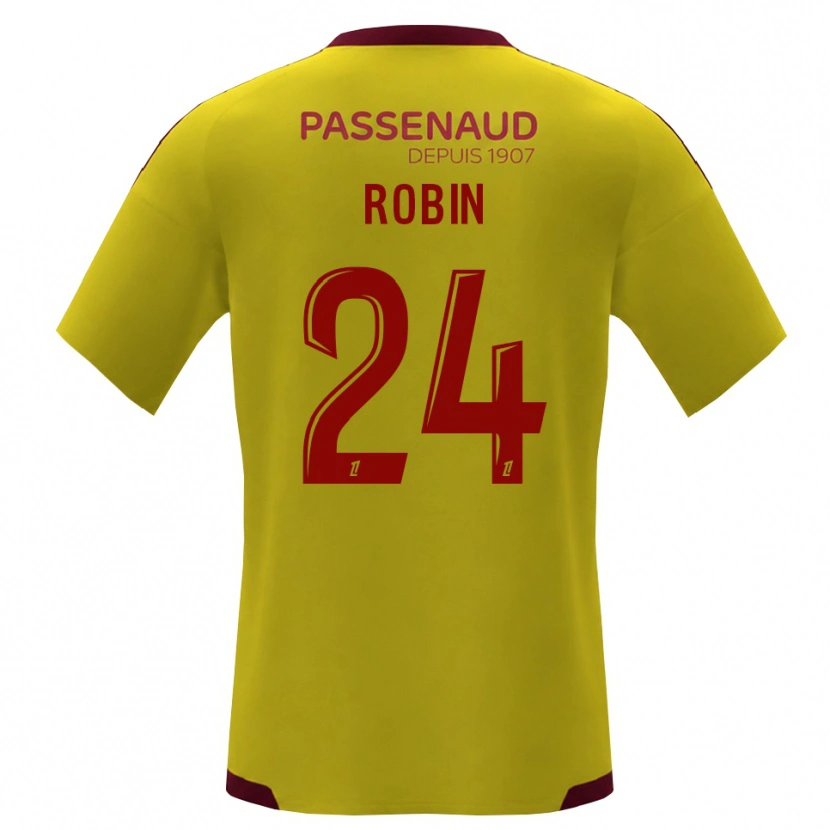 Danxen Niño Camiseta Milan Robin #24 Amarillo Rojo Verde 2ª Equipación 2026/27 La Camisa México