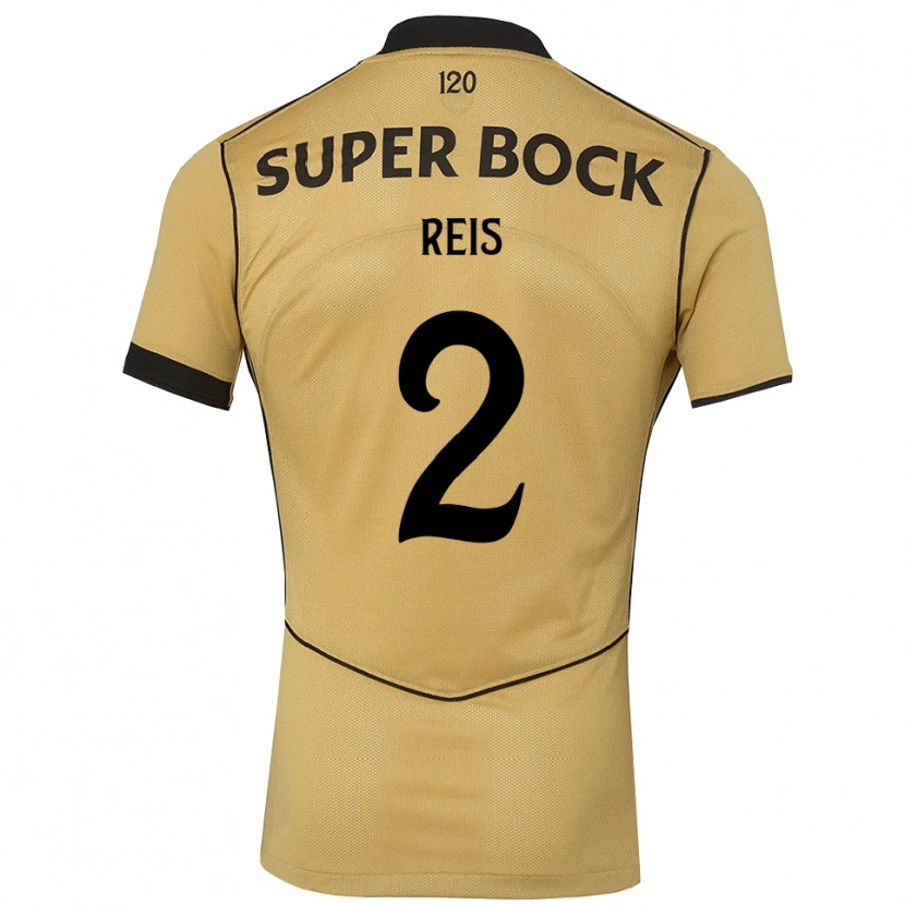 Danxen Niño Camiseta Matheus Reis #2 Goldenrod Negro 2ª Equipación 2026/27 La Camisa México