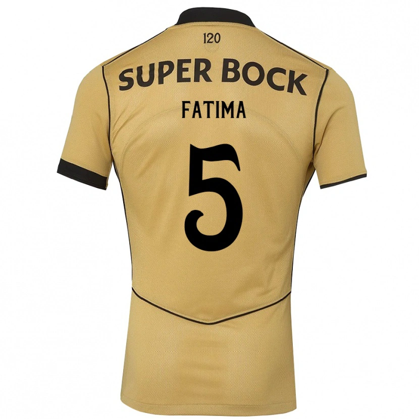 Danxen Niño Camiseta Francisca Fatima Aquino Dutra #5 Goldenrod Negro 2ª Equipación 2026/27 La Camisa México
